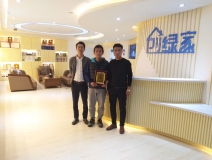 熱烈祝賀李總、逯總簽約創(chuàng)綠家東營市區(qū)級代理！